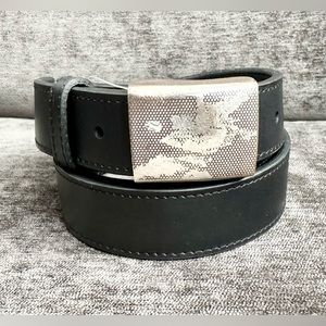 Authentic Bill Lavin Soft Collection Men’s Leather Belt - Black ~New~